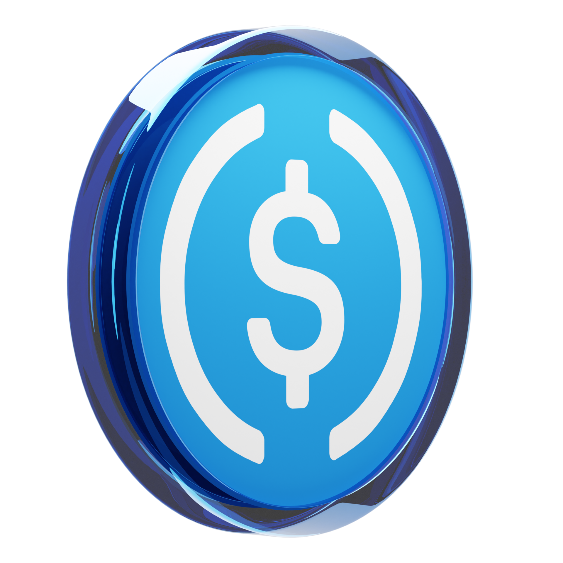 USD Coin USDC Glass Crypto Coin 3D Illustration 24093476 PNG usd-coin-usdc-glass-crypto-coin-3d-illustration-24093476-png
