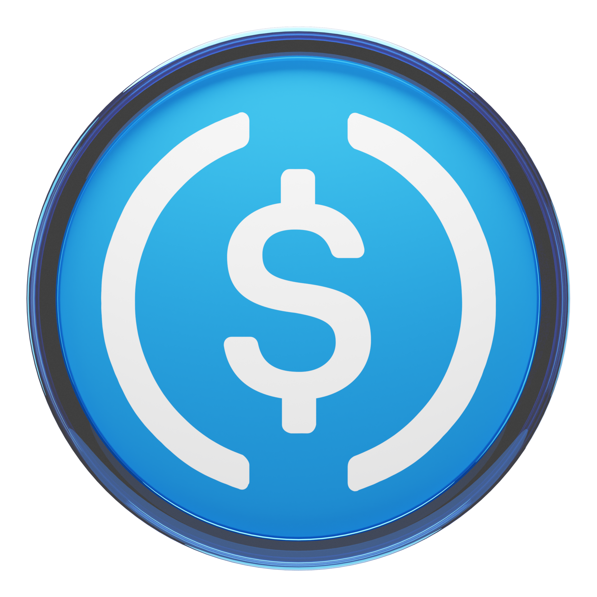 USD Coin USDC Glass Crypto Coin 3D Illustration 24093479 PNG usd-coin-usdc-glass-crypto-coin-3d-illustration-24093479-png