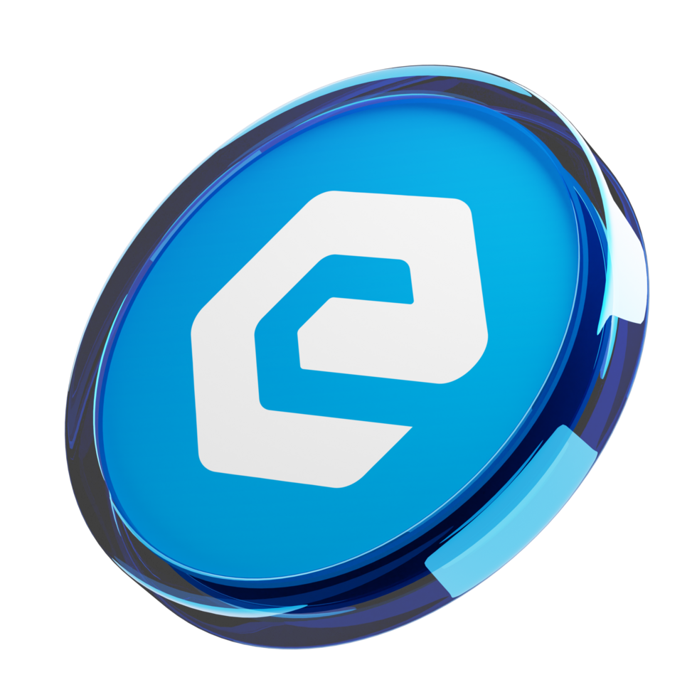 eCash ,XEC Glass Crypto Coin 3D Illustration png