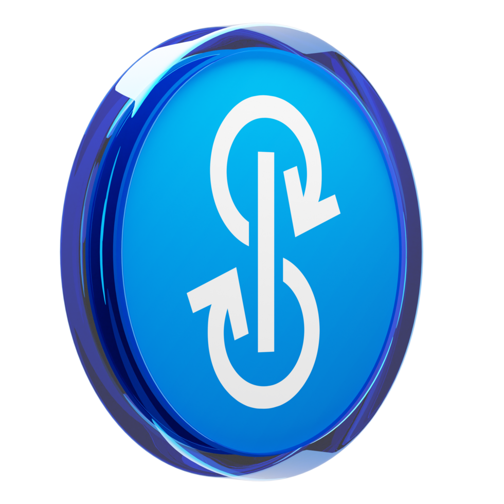 yearn finance ,YFI Glass Crypto Coin 3D Illustration png