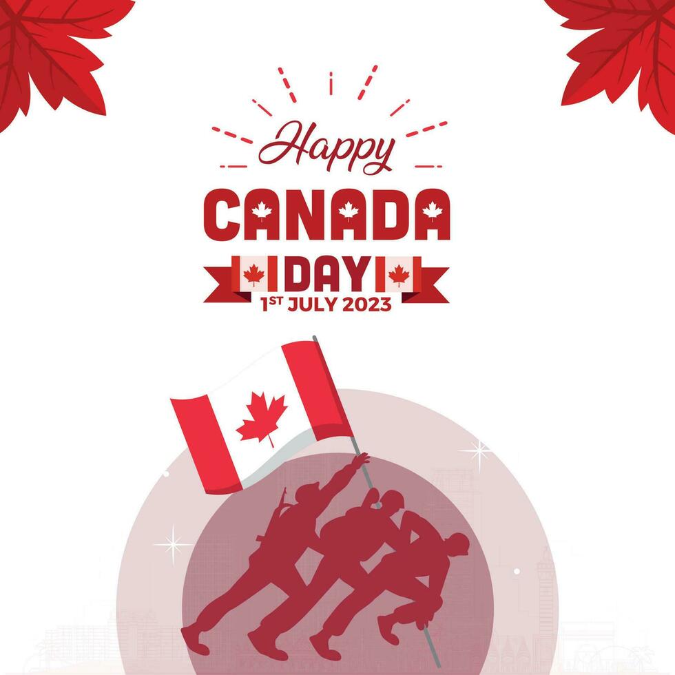 Canada Day- Canada Social media post vector Design