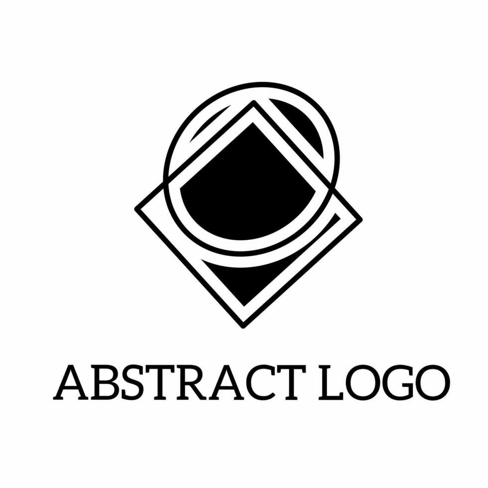 Abstract logo suitable for your business with isolated white background vector