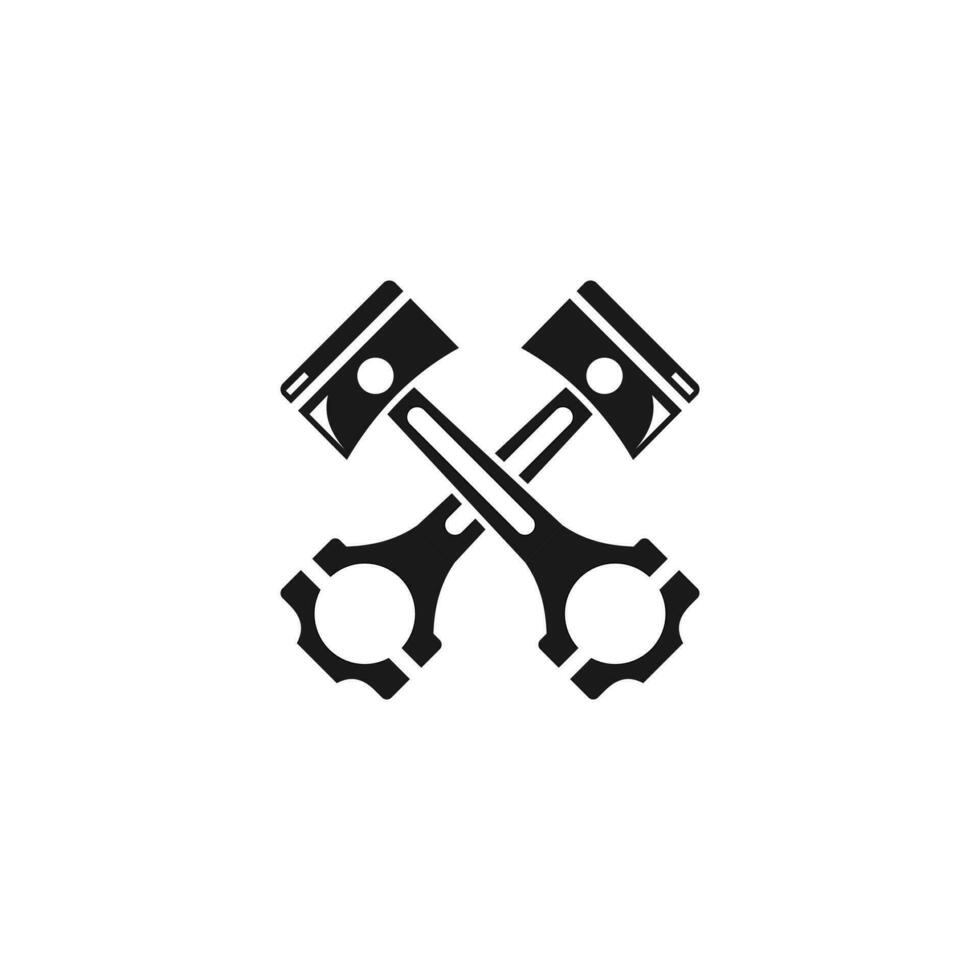 Vehicle Performance Parts - Piston and Conrods Icon vector