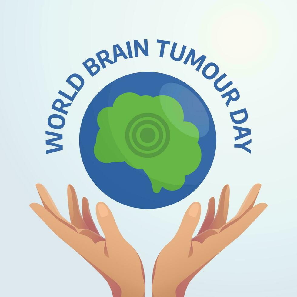 world brain tumour day design template for celebration. brain illustration. brain vector design.