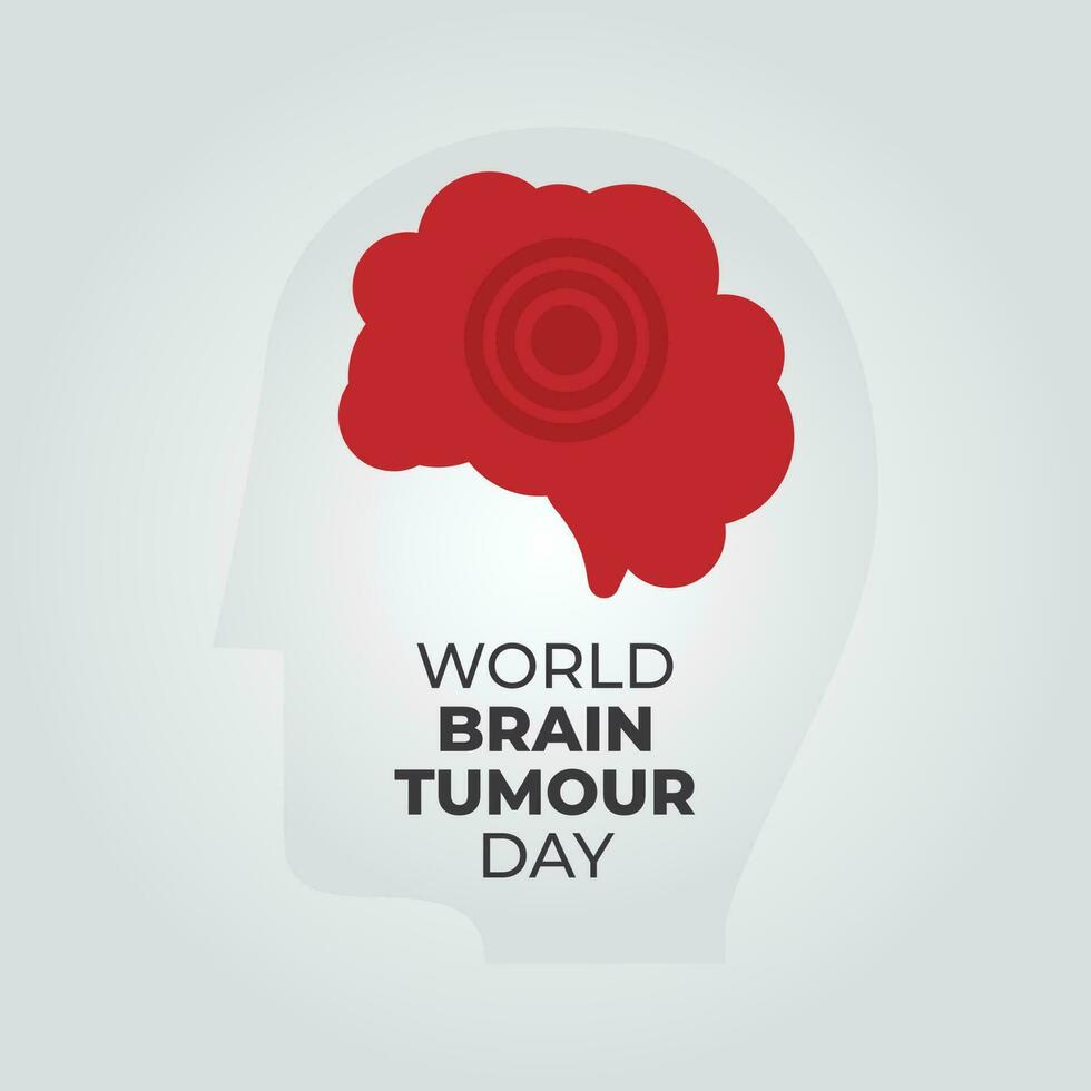 mundo cerebro tumor día diseño modelo para celebracion. cerebro ilustración. cerebro vector diseño.