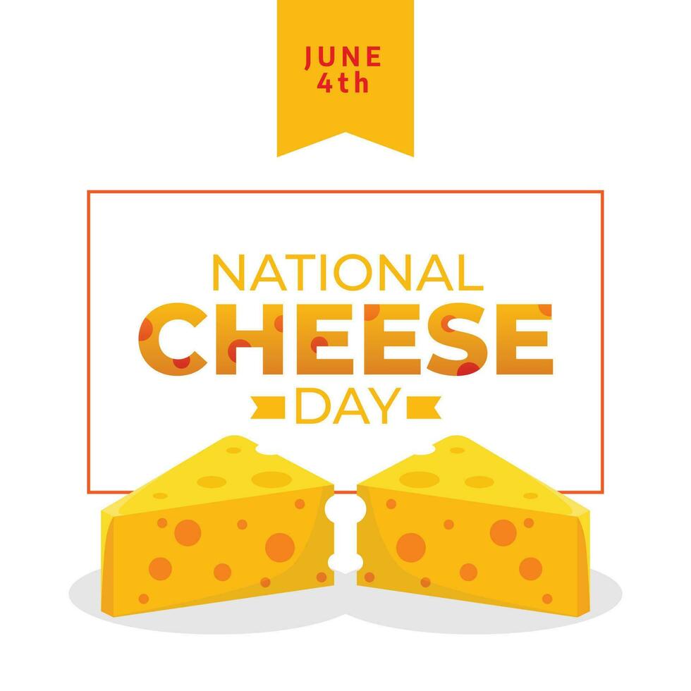 national cheese day design template for celebration. cheese vector. cheese illustration. flat vector design. food vector.