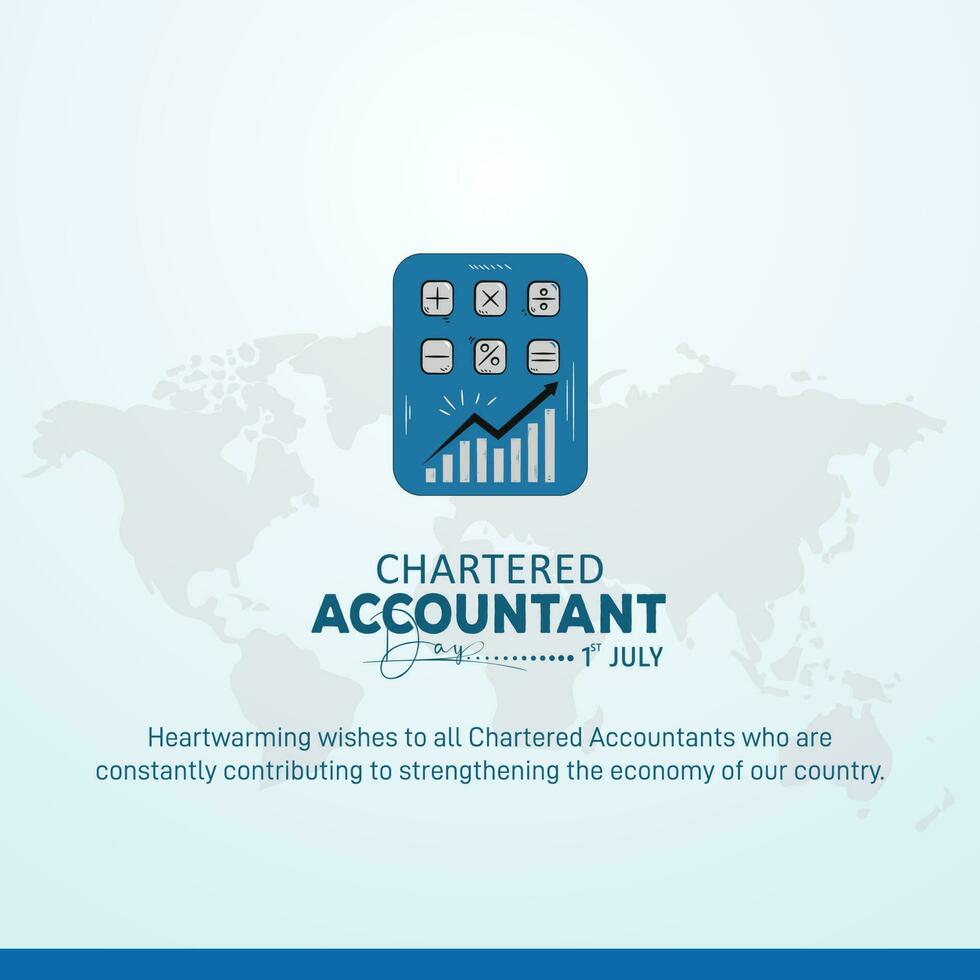 Chartered Accountant Day vector