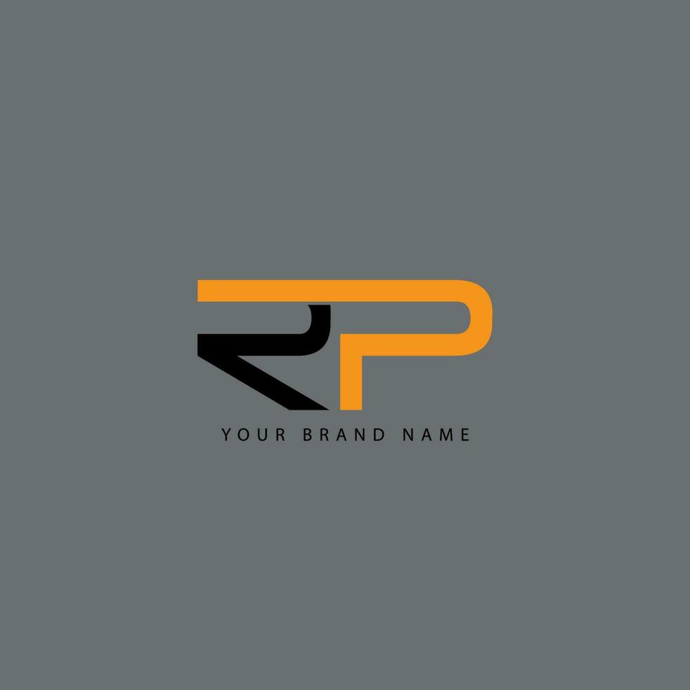 initial letter logo with business card template vector illustration