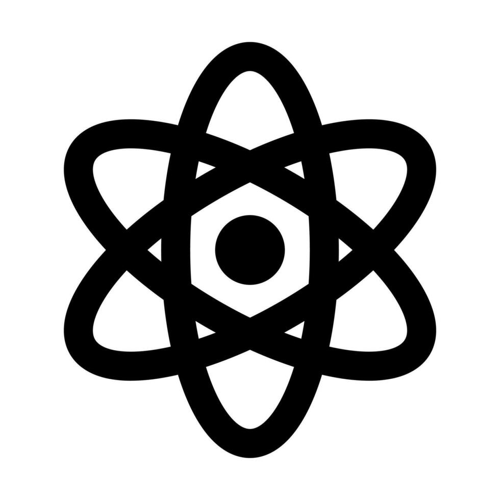 Atom Vector Glyph Icon Design