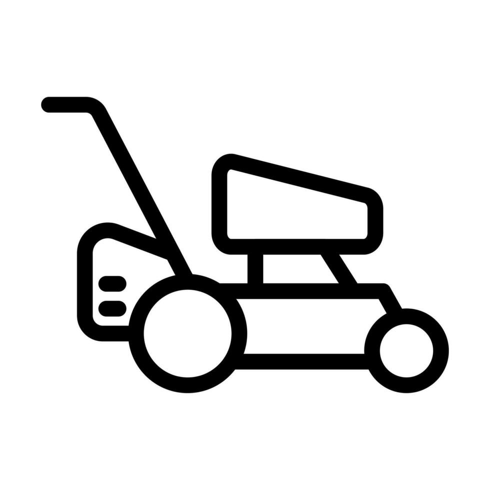 Lawn Mower Icon Design vector