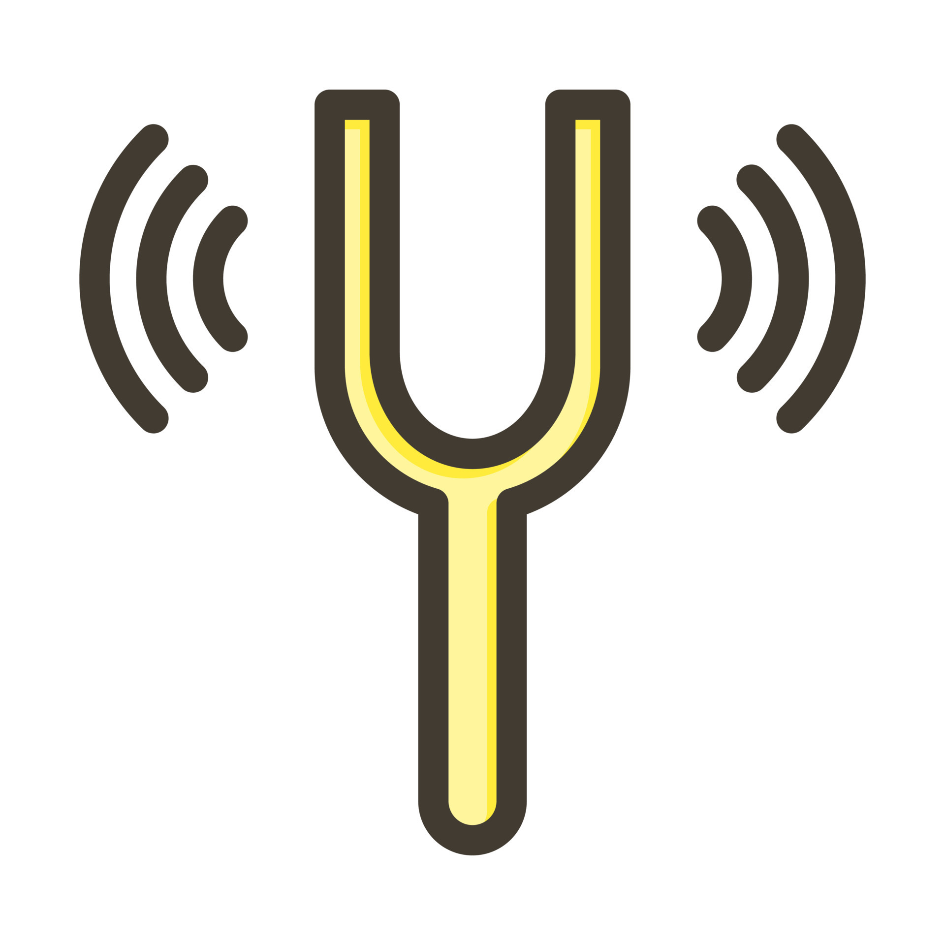 Tuning Fork Vector Thick Line Filled Colors Icon Design 24093998 Vector Art at Vecteezy