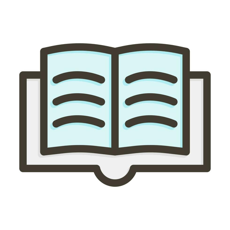 Storytelling Vector Thick Line Filled Colors Icon Design