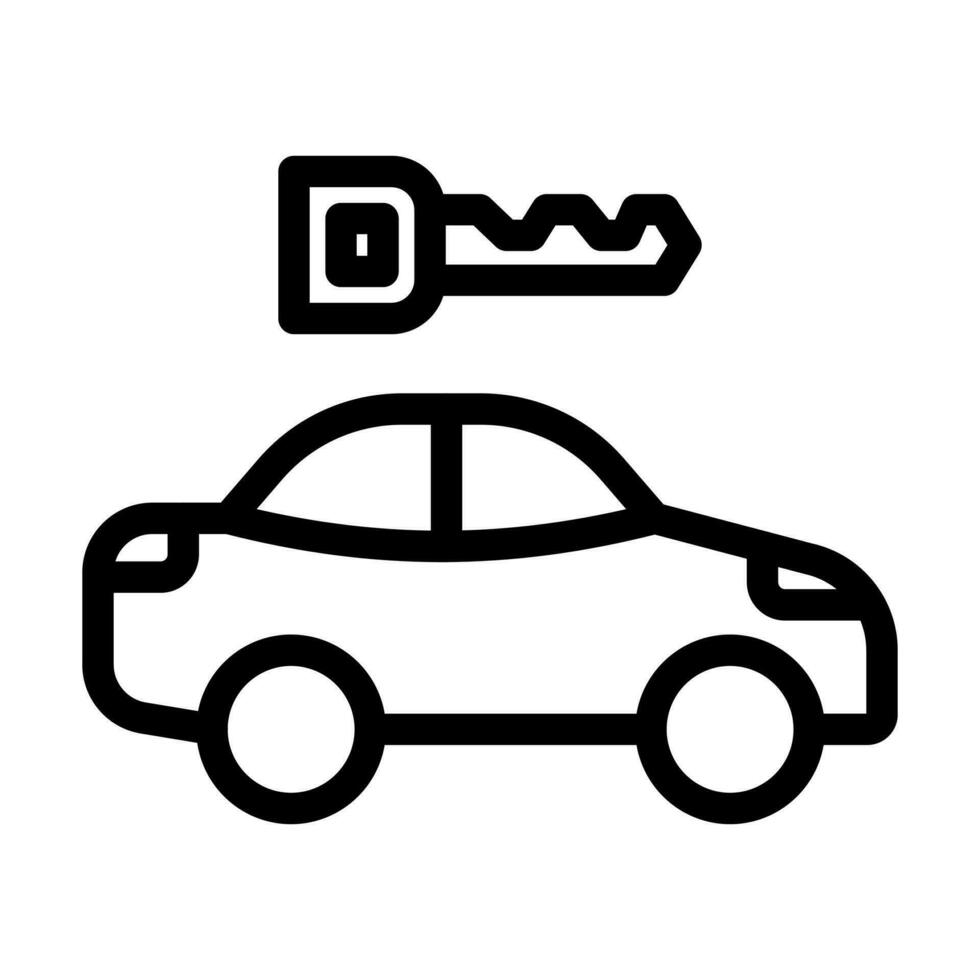 coche alquiler icono diseño vector