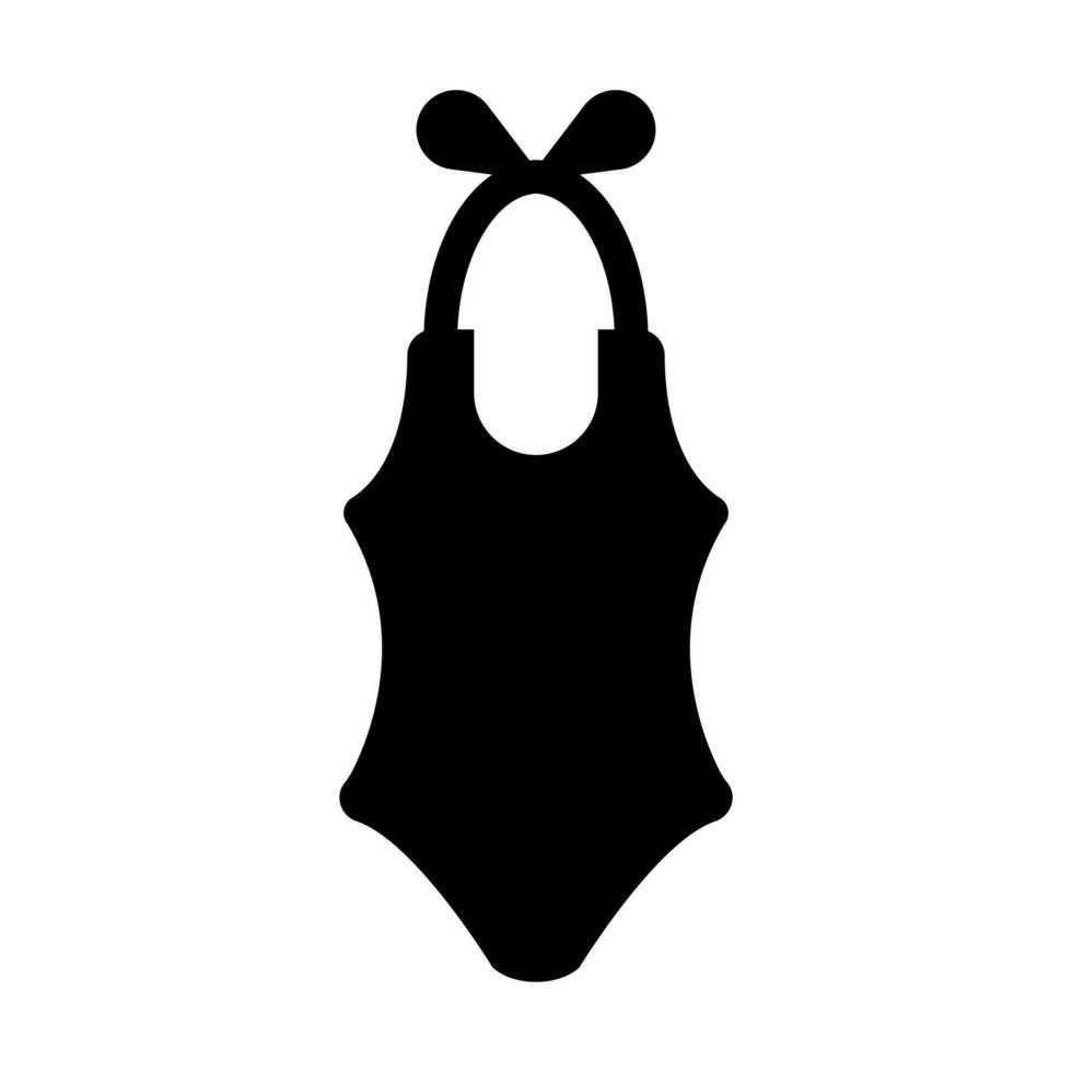 Swimsuit Vector Glyph Icon Design