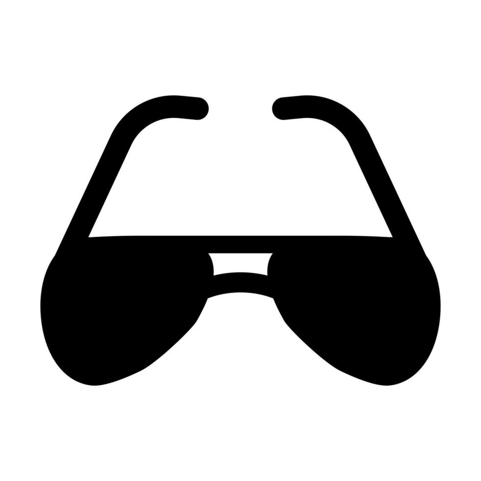 Gafas de sol vector glifo icono diseño