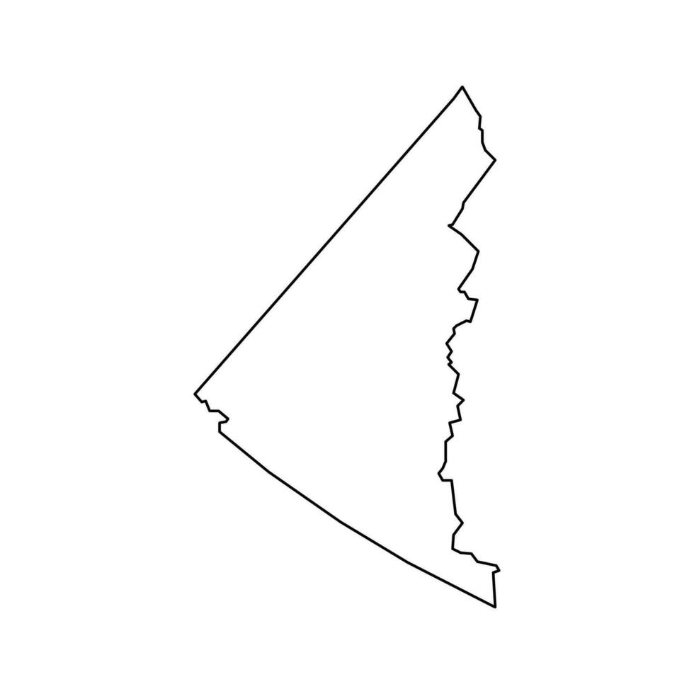 Yukon Territory map, province of Canada. Vector illustration.