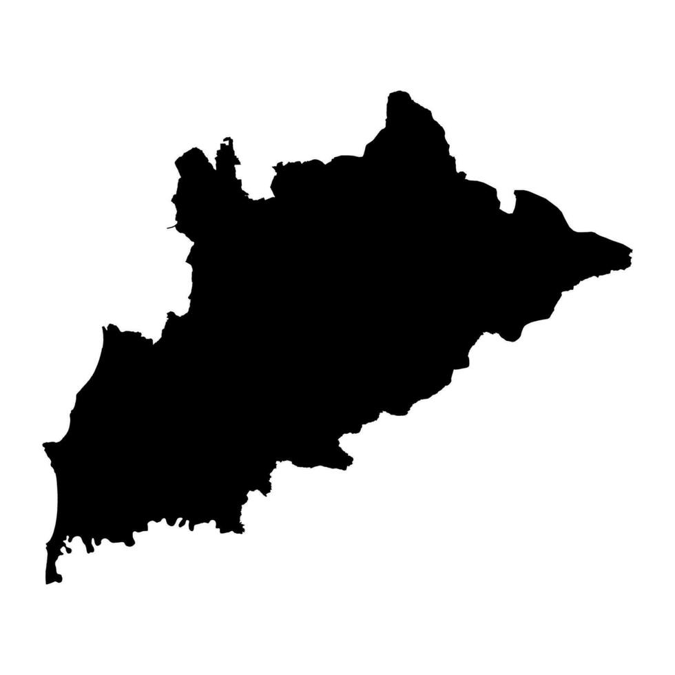 tirana condado mapa, administrativo subdivisiones de albania vector ilustración.