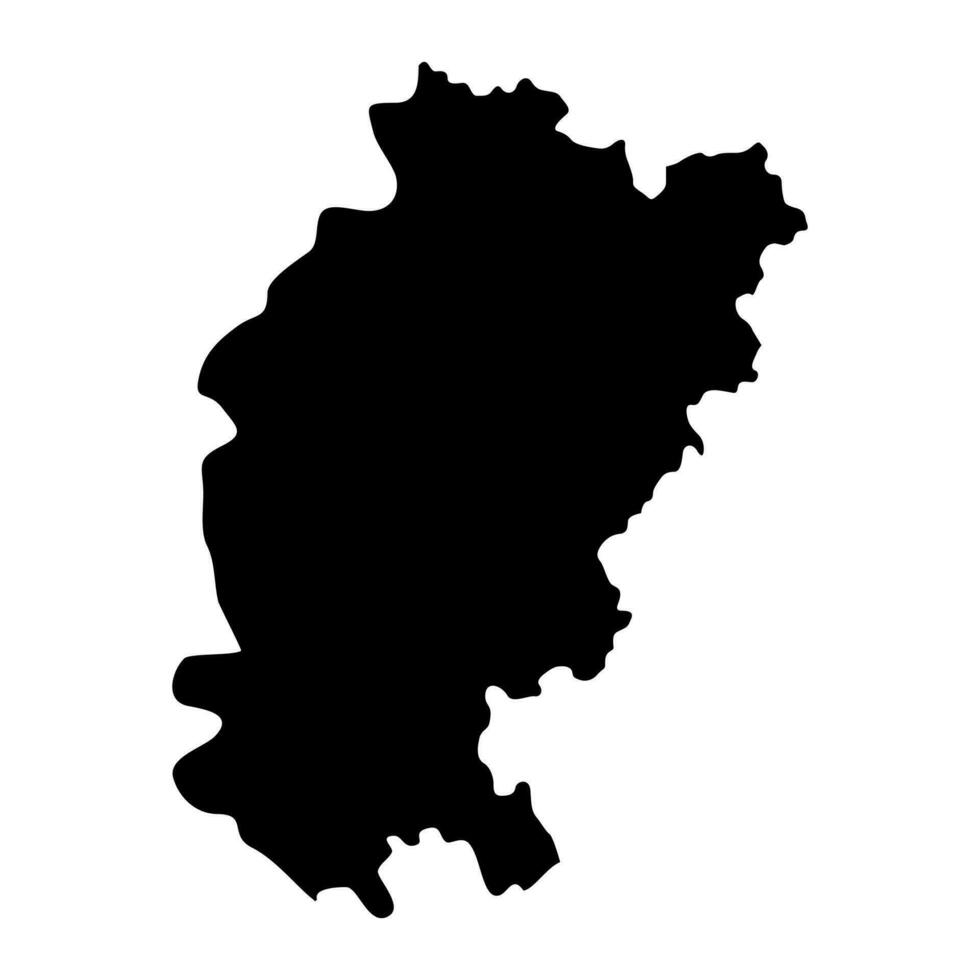 Kosovo Pomoravlje district map, administrative district of Serbia. Vector illustration.