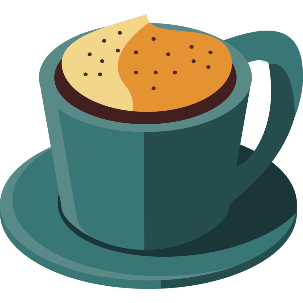 coffee cup with foam png