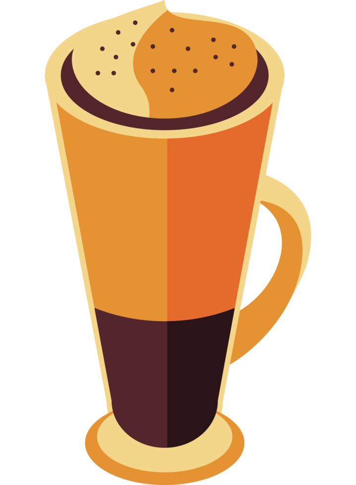 iced coffee cup isometric png