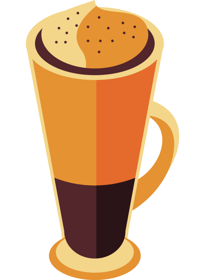 iced kaffe kopp isometrisk png