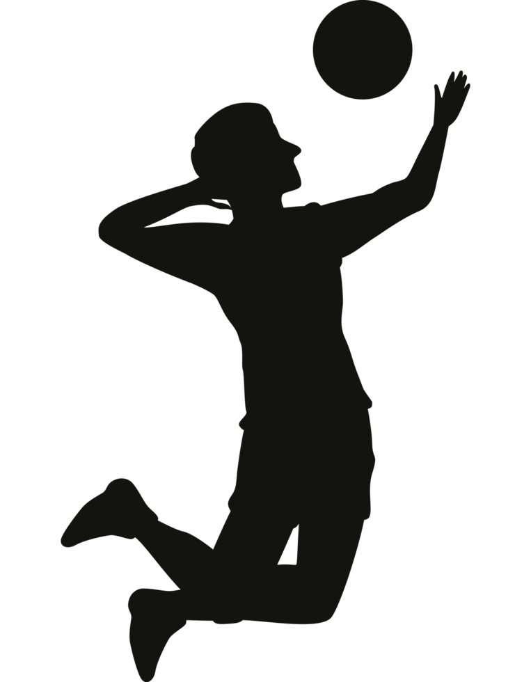 volleyball player diving ball png