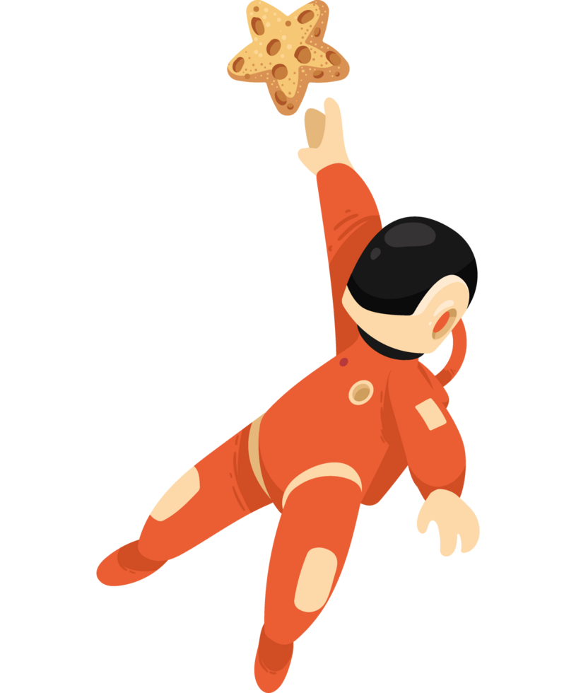 astronaut with star png