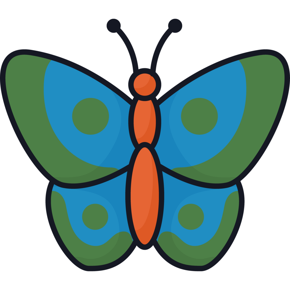 Schmetterling Retro-Pop-Art png