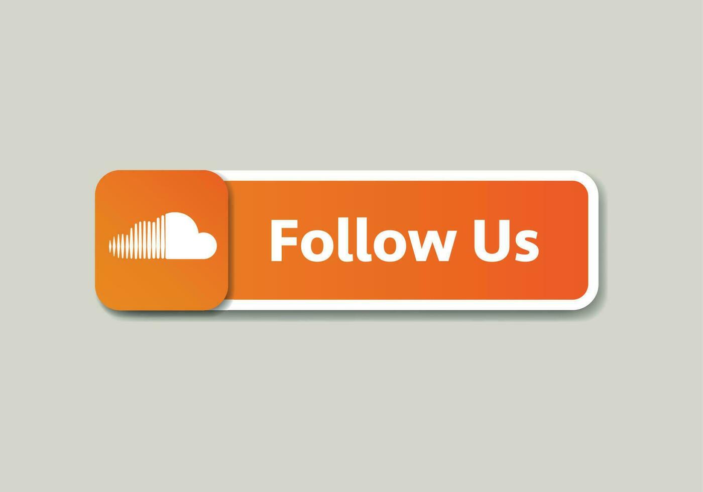 Soundcloud logo, Soundcloud icon Follow us speech bubble. Message bubbles. Social media design concept.Modern Vector illustration.
