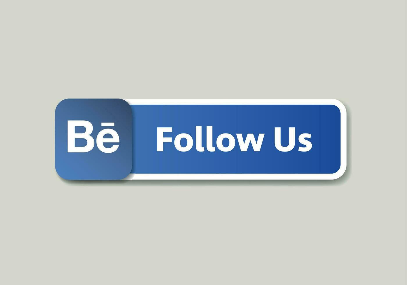 Behance logo, Behance icon Follow us speech bubble. Message bubbles. Social media design concept.Modern Vector illustration.