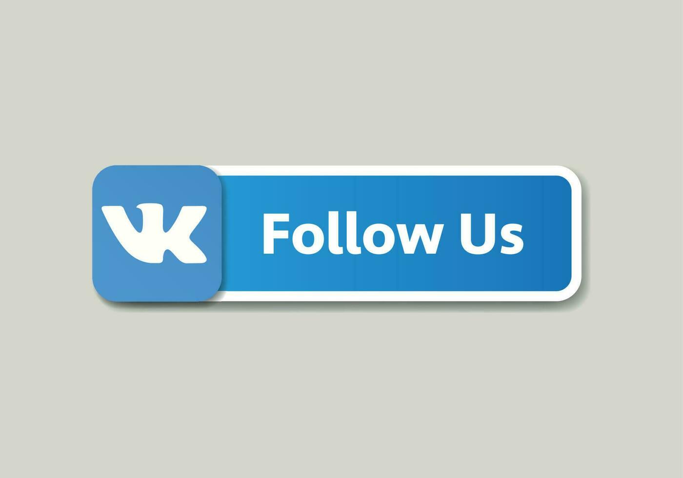 Vk logo, Vk icon Follow us speech bubble. Message bubbles. Social media design concept.Modern Vector illustration.