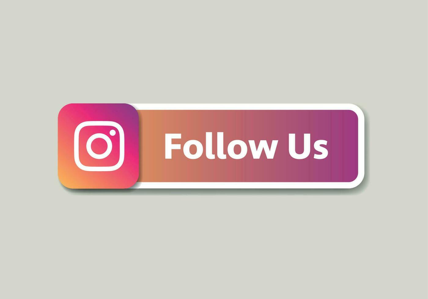 instagram logo, instagram icon Follow us speech bubble. Message bubbles. Social media design concept. Modern Vector illustration.