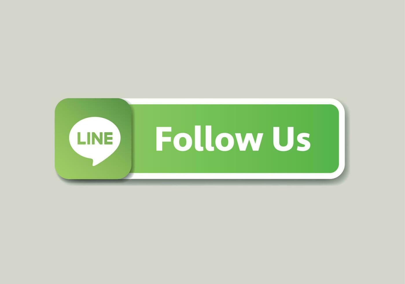 Line logo, Line icon Follow us speech bubble. Message bubbles. Social media design concept.Modern Vector illustration.