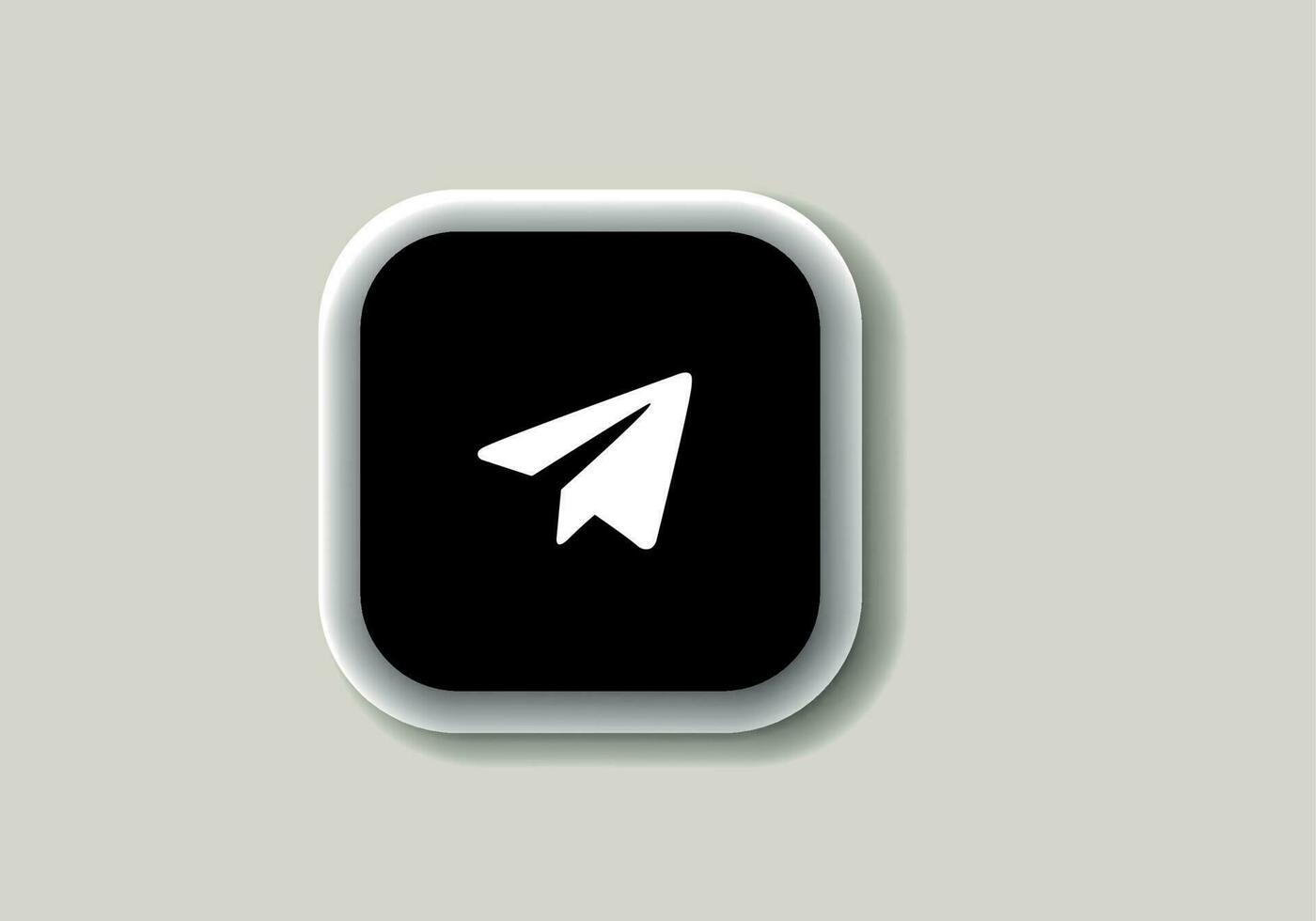Telegram new logo and icon printed on white paper. Telegram social media platform logo vector