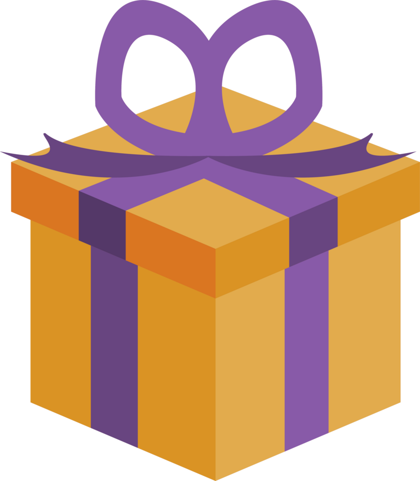 golden gift box present 24095153 PNG