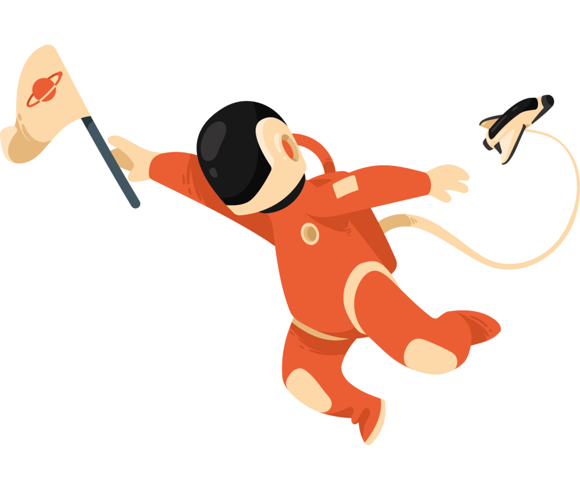 astronaut with spaceship png