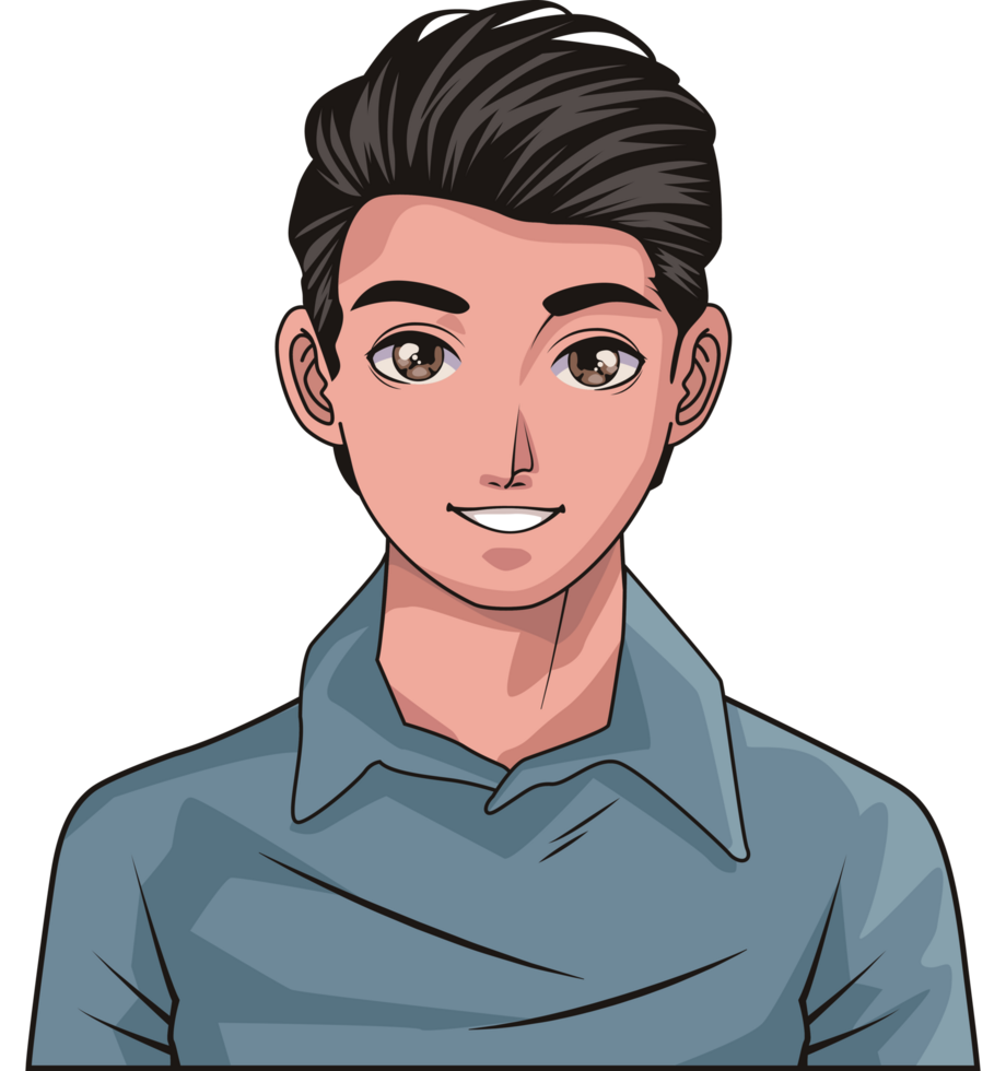 contento giovane uomo sorridente png