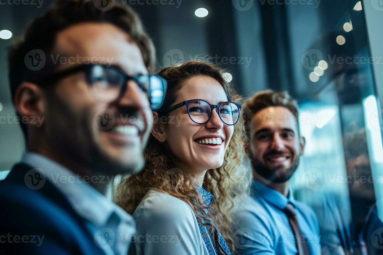 portrait of a group of people in business with Ai Generator photo
