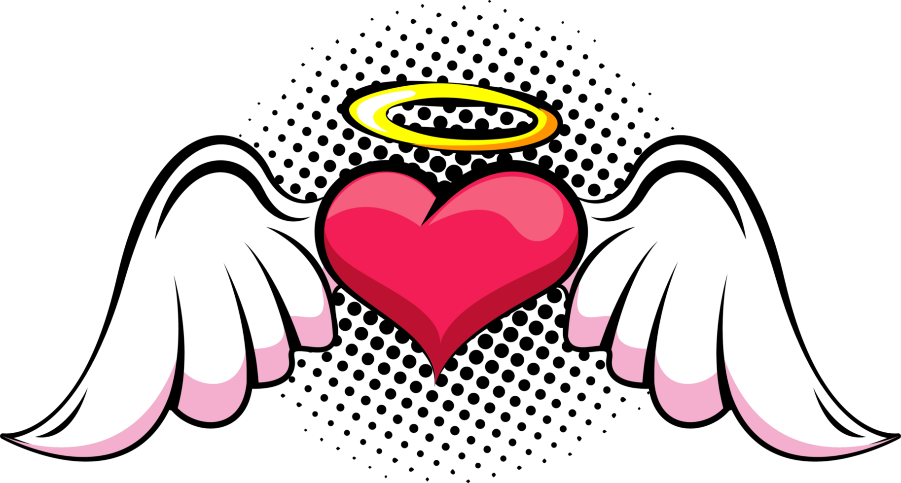 heart love with wings png