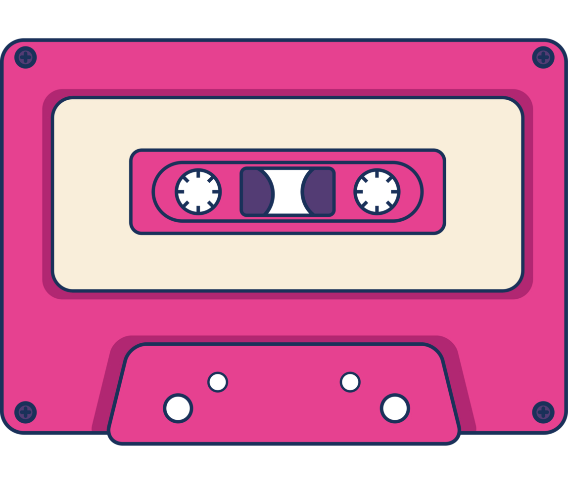 cassette 90s pop art style png