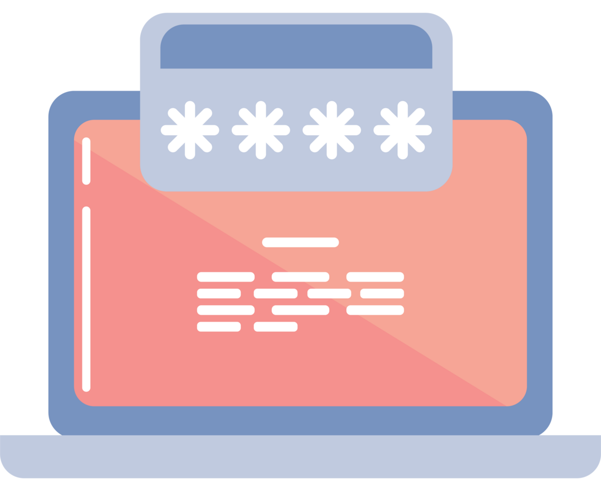 laptop with password access png