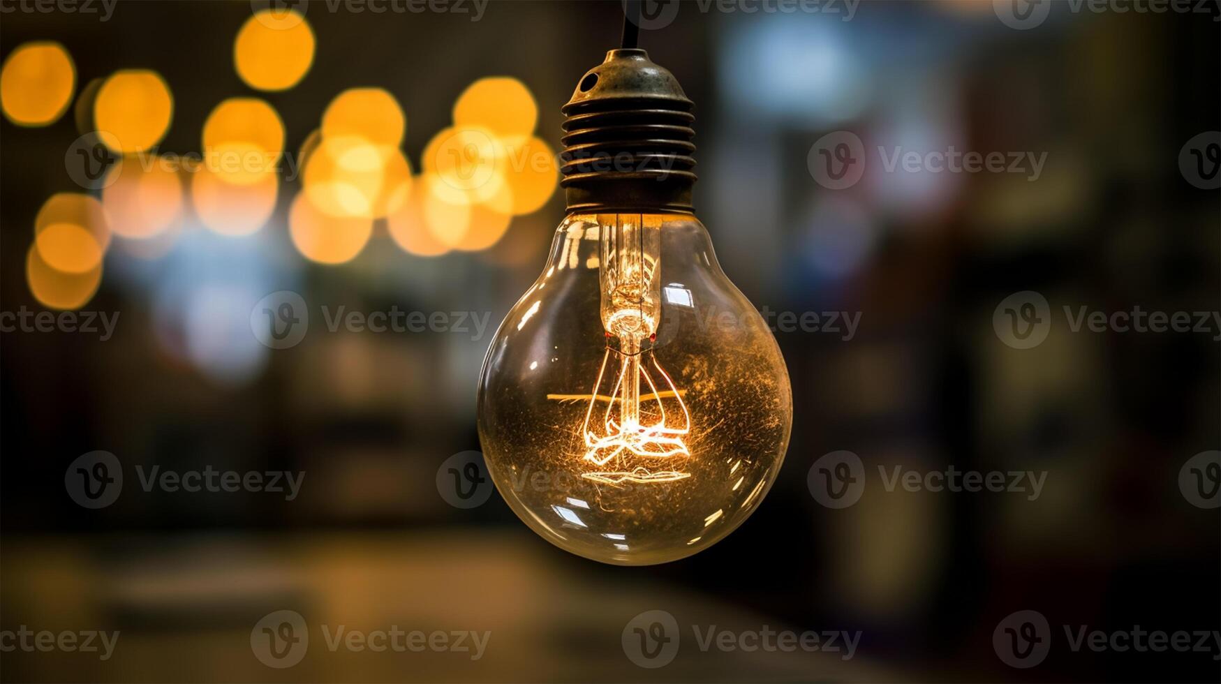 Light Bulb. International Day of Light Concept. photo