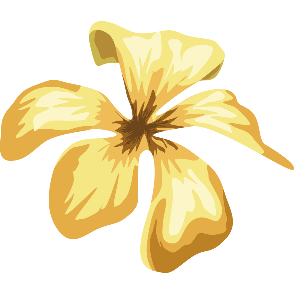 yellow exotic flower garden png