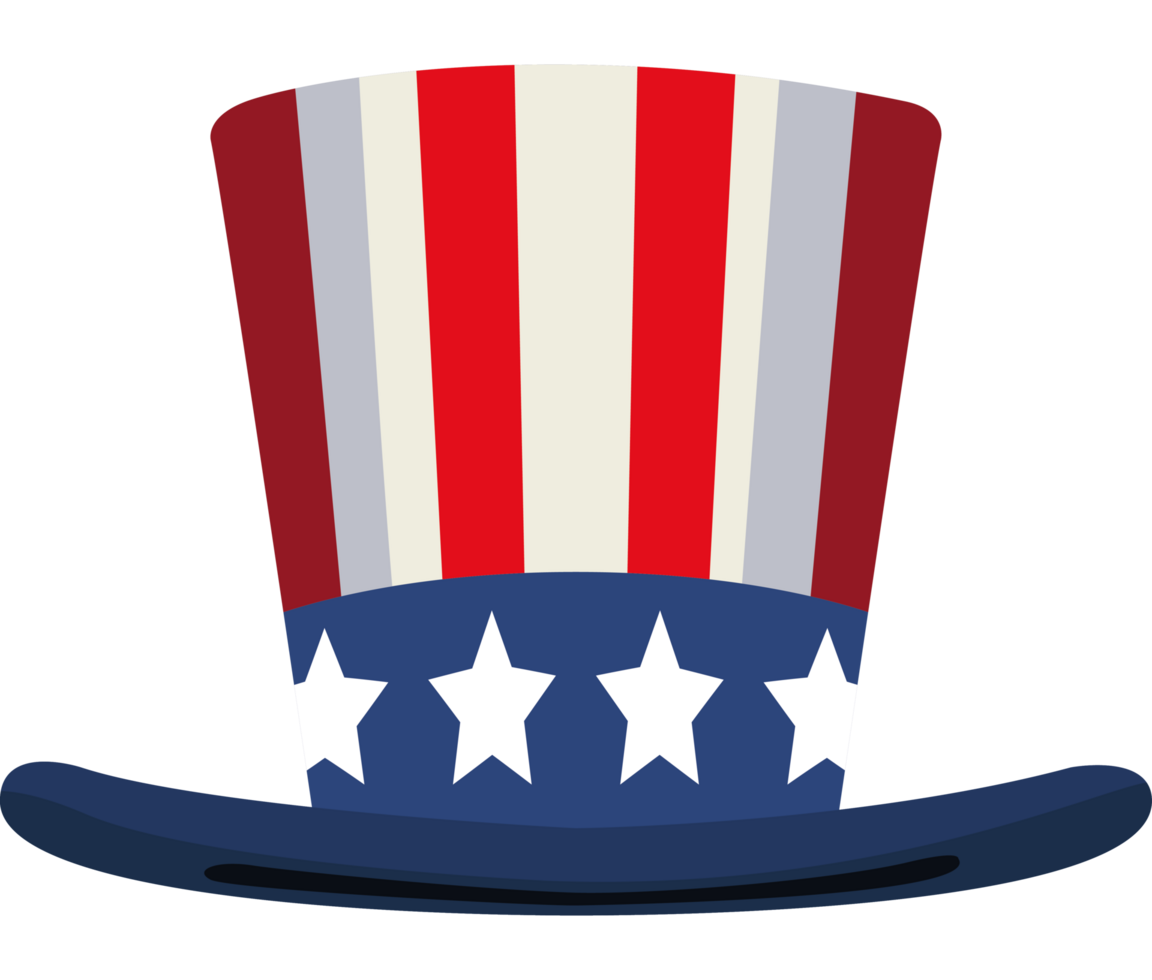 usa flag in tophat png