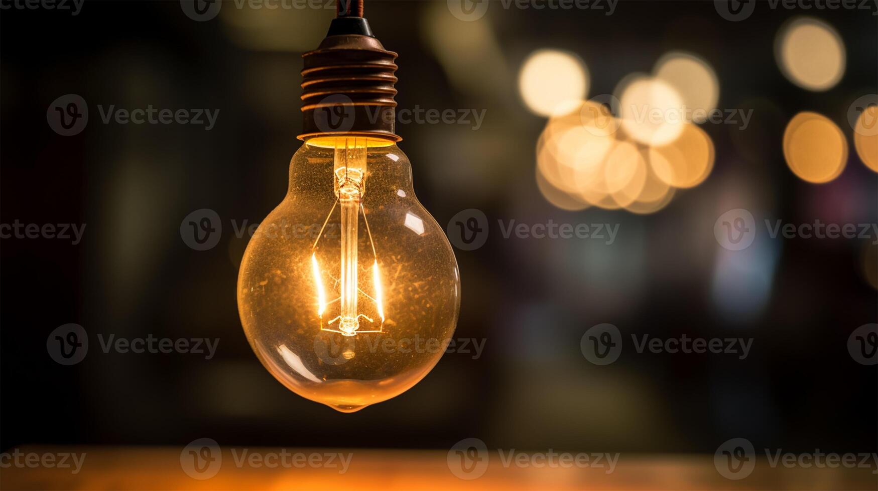 Light Bulb. International Day of Light Concept. photo