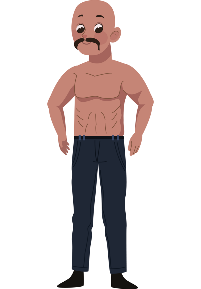 afro strong man standing 24095891 PNG