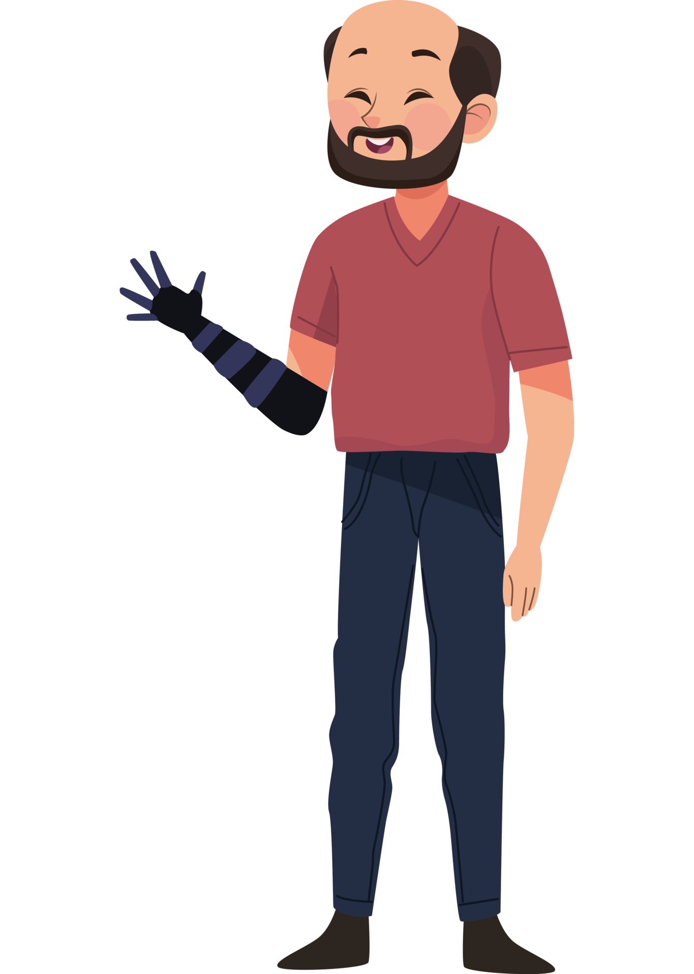 Man With Prosthetic Arm 24095918 PNG man-with-prosthetic-arm-24095918-png