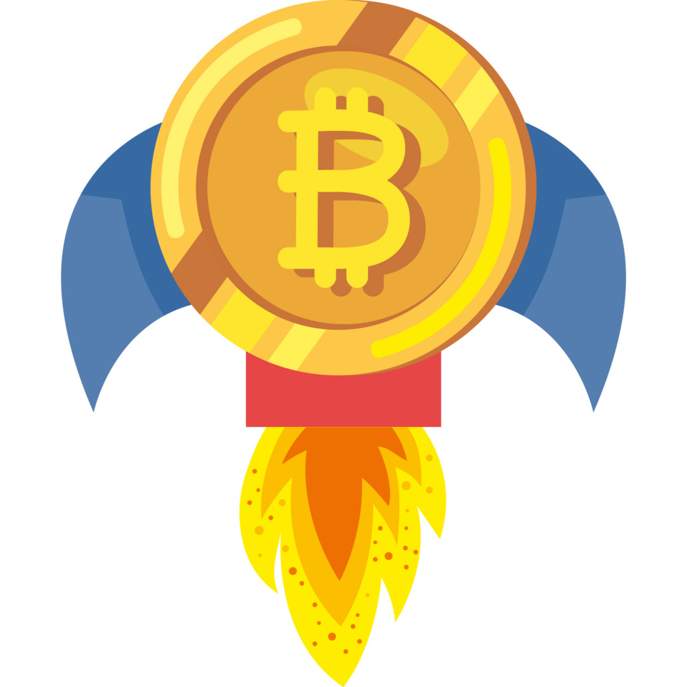 bitcoin raket cryptogeld png