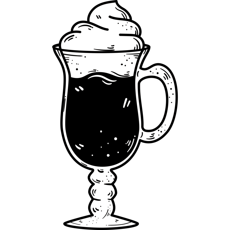 iced coffee in cup png