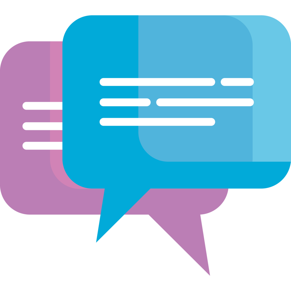 speech bubbles messages png